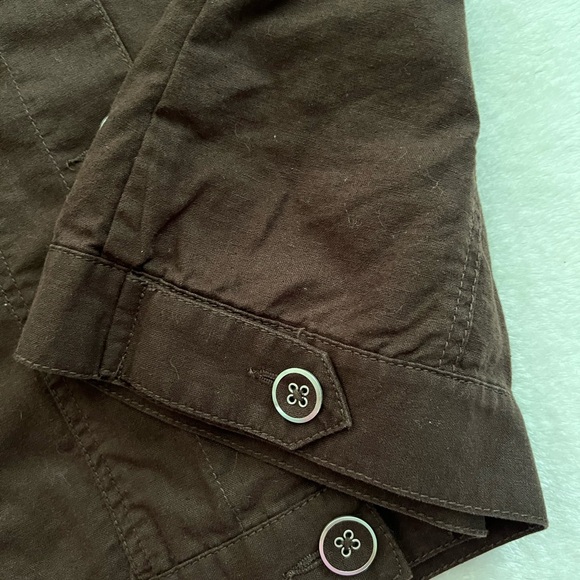 Relativity Lightweight Dark Brown Button Down Linen Blend Jacket, NWOT, Size L - Picture 12 of 15